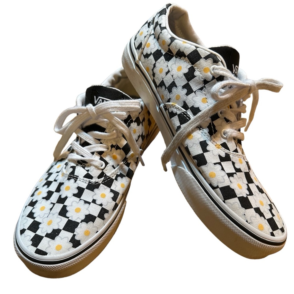 Vans Doheny Flower Checkerboard Shoes Size 5.0 Women’s